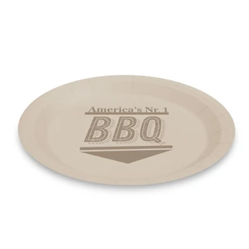 Papírtányér szett  BBQ 23 cm