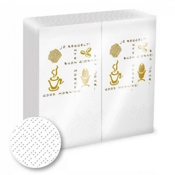 Lucart Strong Gastro Line "Jó Reggelt" szalvéta 80 lap/csomag