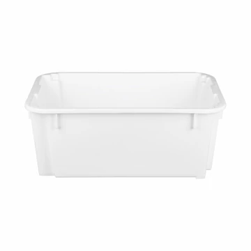 Műanyag húsos láda natúr fehér I.osztály