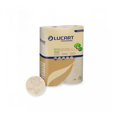 Lucart EcoNatural 6.3 háztartási wc papír 6 tekercs/csomag Lucart EcoNatural 6.3 háztartási wc papír 6 tekercs/csomag