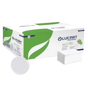 Lucart ECO V150 hajtogatott kéztörlő 20 csomag/karton Lucart ECO V150 hajtogatott kéztörlő 20 csomag/karton