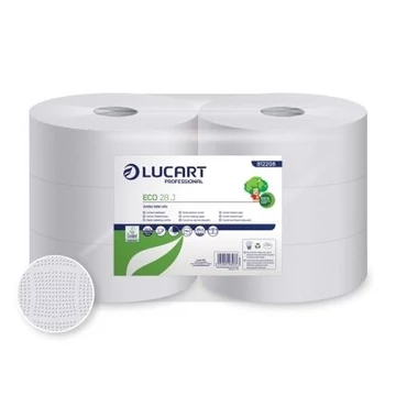 Lucart ECO 28J Jumbo wc papír 6 tekercs/zsugor Lucart ECO 28J Jumbo wc papír 6 tekercs/zsugor