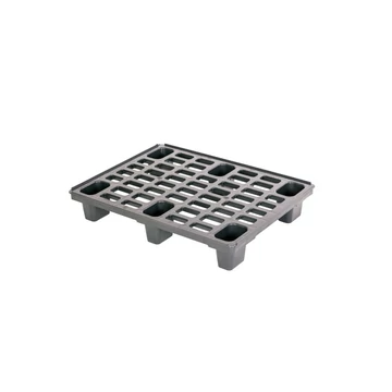 Műanyag raklap AP6080 600x800 mm, 6 lábas, peremes FEKETE  Műanyag raklap AP6080 600x800 mm, 6 lábas, peremes FEKETE