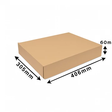 Hullámkarton doboz tető 406×305×60 mm Hullámkarton doboz tető 406×305×60 mm
