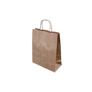 Sodrottfüles papírtáska 14x21+8cm barna