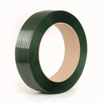 Pántszalag PET 12 x 0,6 mm 2500 m zöld cséve: 406 mm