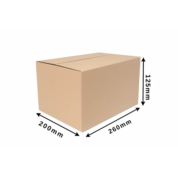 Hullámkarton doboz R3 260x200x125 mm