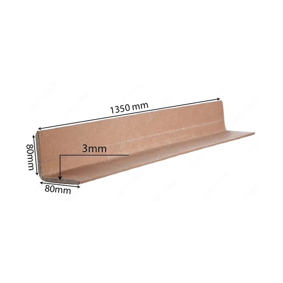 Papír élvédő 80x80x3x1350mm