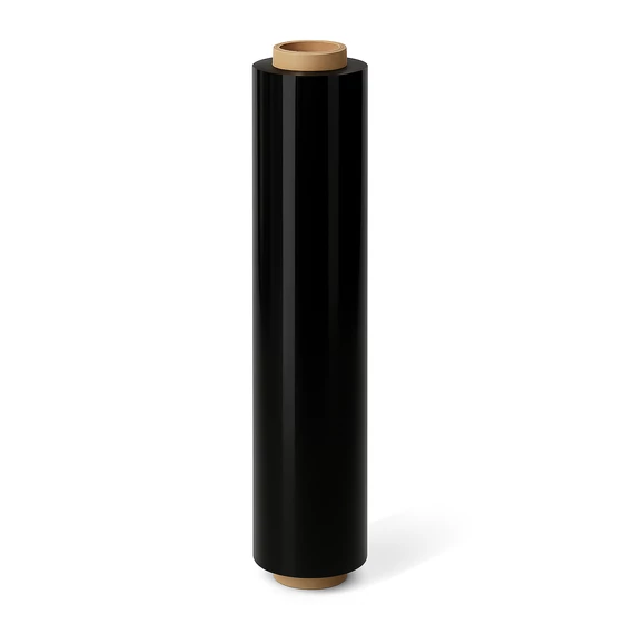 Kézi stretch fólia fekete 500mm 23 my 2,4kg nagy csévés