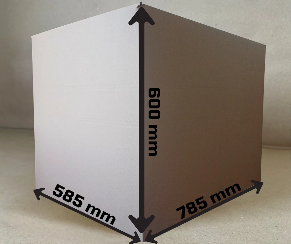 Hullámkarton doboz Z12 785x585x600 mm Biegelt