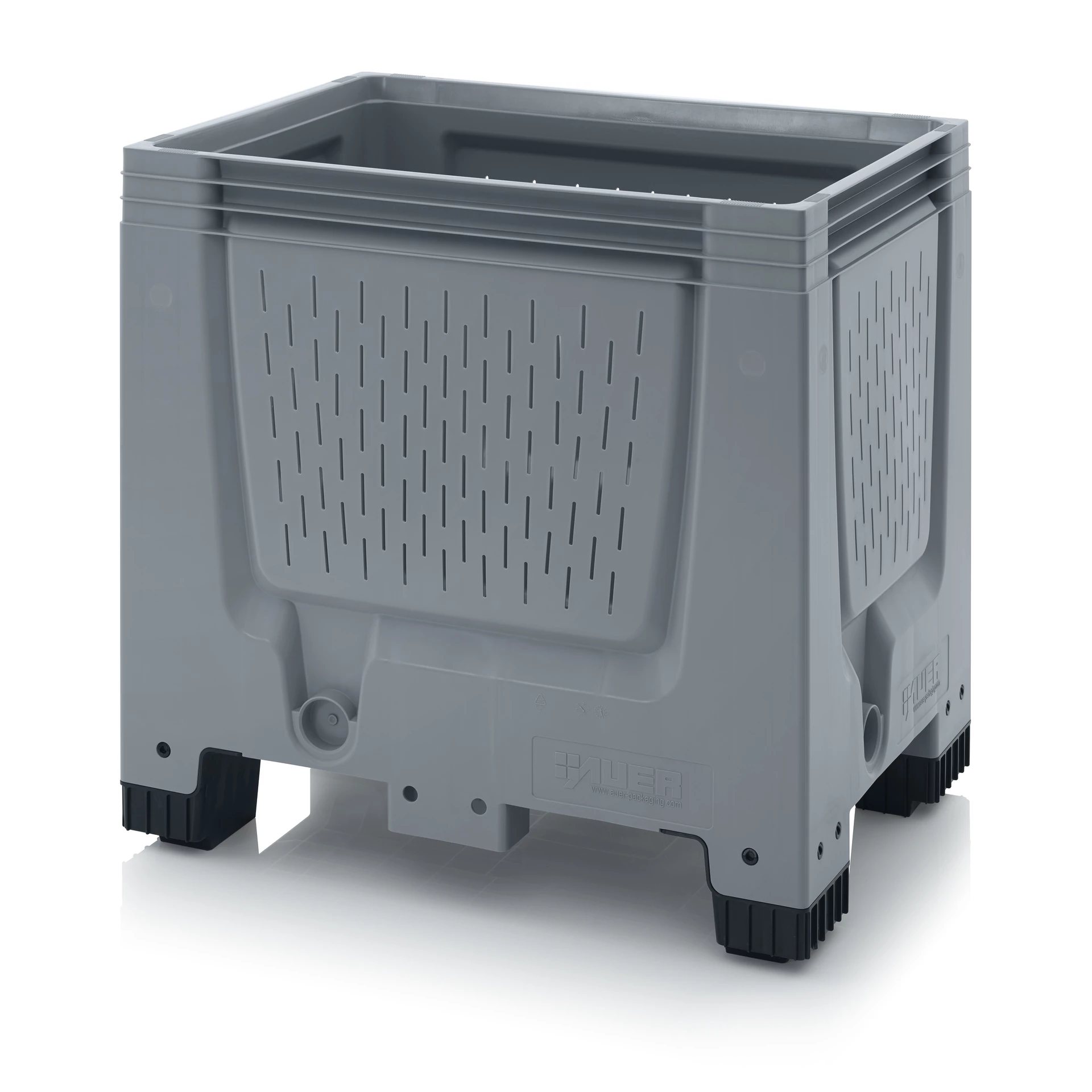 Konténer BBO86 perforált 4 lábas HDPE
