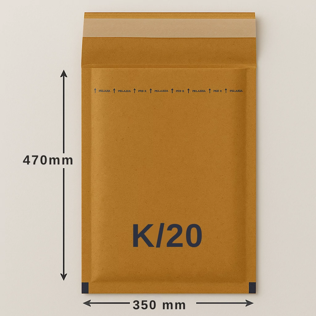 Légpárnás boríték K/20 barna 470x350 mm