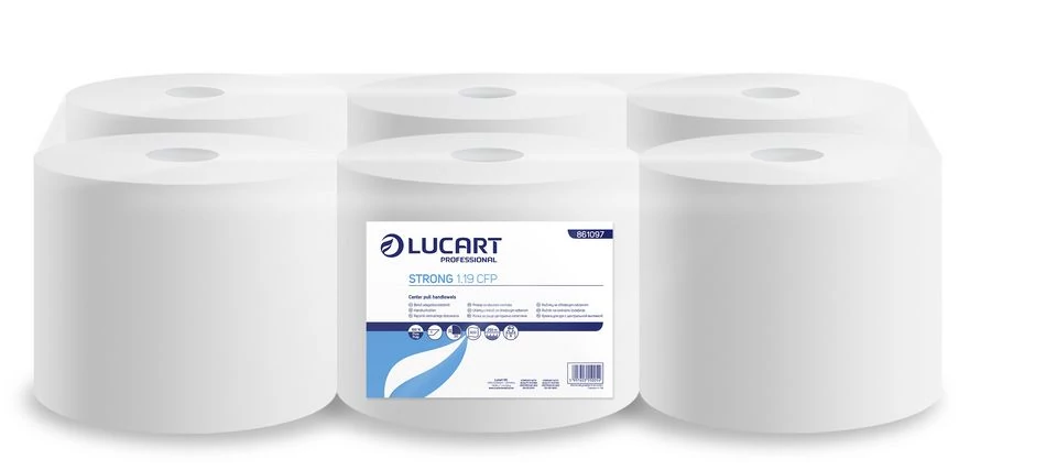 Lucart Strong 19 CF belső adagolású kéztörlő 6 tekercs/zsugor