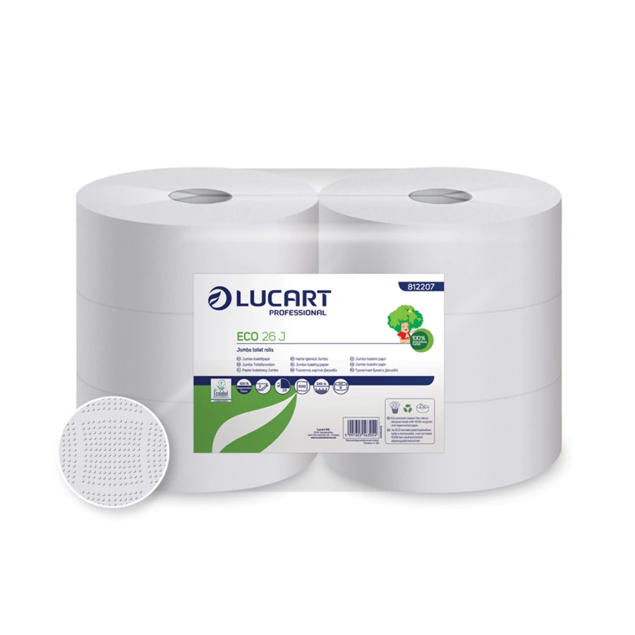 Lucart ECO 26J Jumbo wc papír 6 tekercs/zsugor
