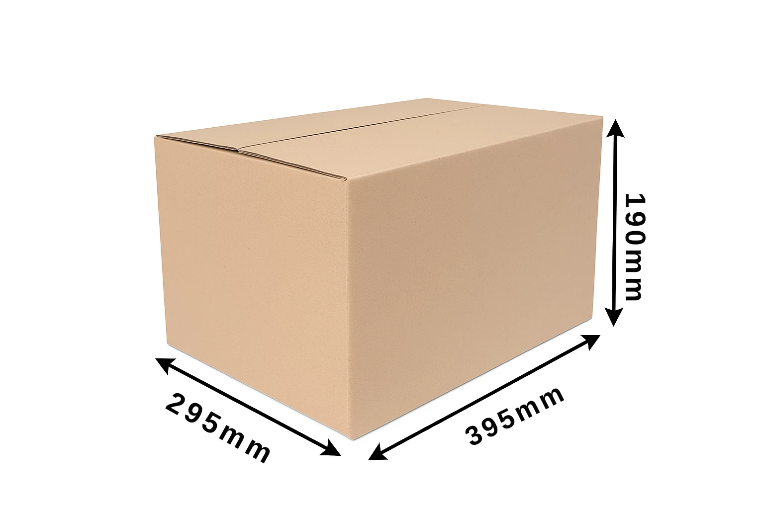 Hullámkarton doboz Z28 395x295x190 mm Biegelt