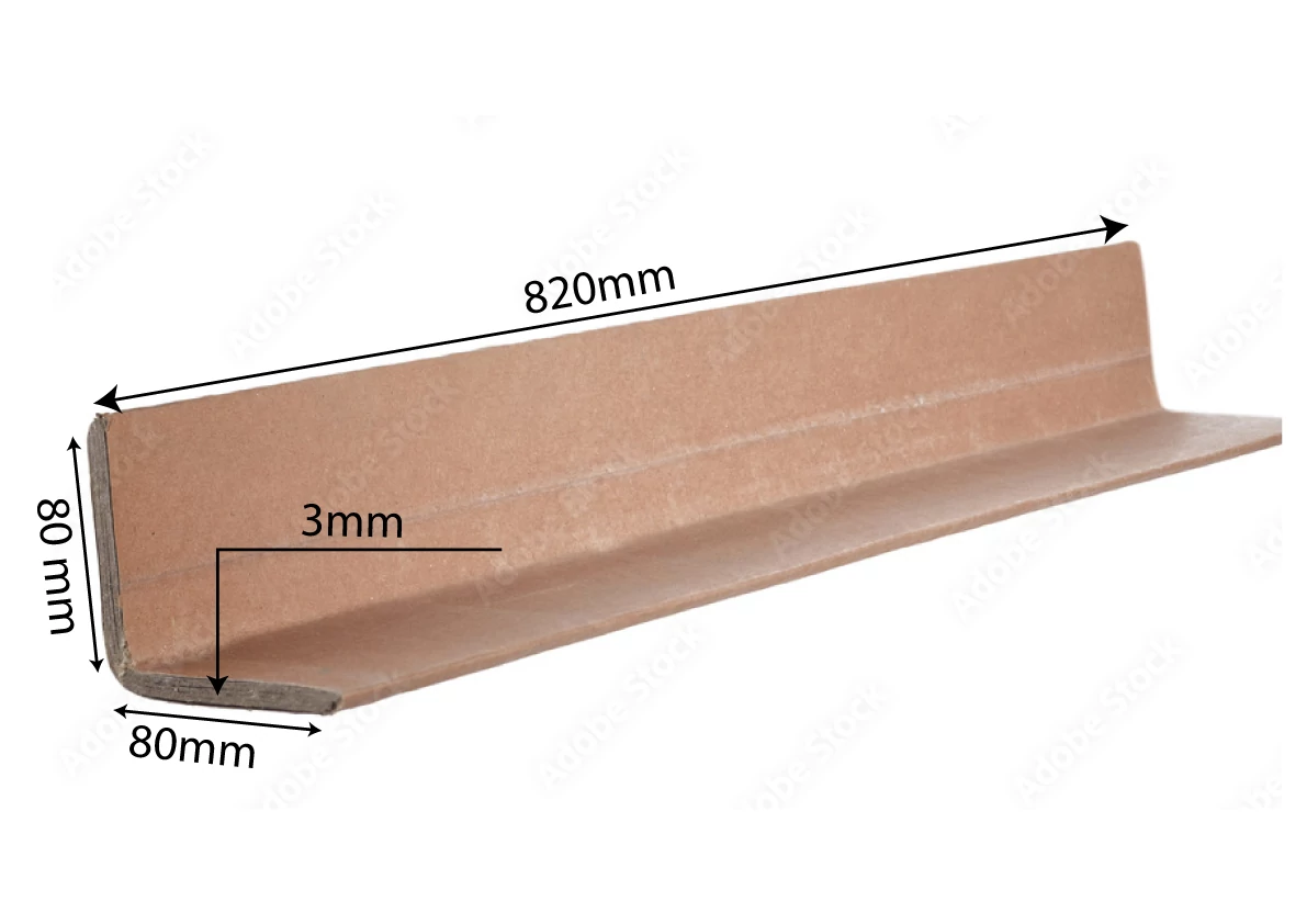 Papír élvédő 80x80x3x820 mm